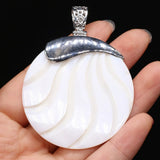 Round Shell Charms for Jewelry Making DIY Necklace Bracelet Earrings