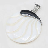 Round Shell Charms for Jewelry Making DIY Necklace Bracelet Earrings