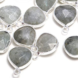 Labradorite Water Drop Shaped Pendant Necklace