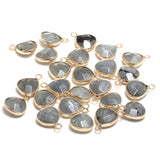 Labradorite Water Drop Shaped Pendant Necklace