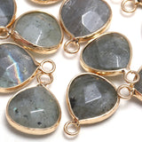 Labradorite Water Drop Shaped Pendant Necklace