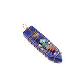 Sword Shape Quartz Pendant Amethyst Healing Crystals Charms