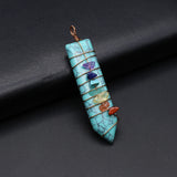 Sword Shape Quartz Pendant Amethyst Healing Crystals Charms