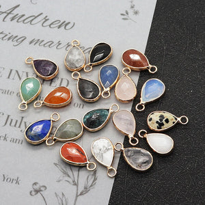 Natural Stone Pendants - Amethyst Amazonite Lapis