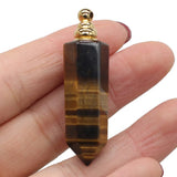 Rose Quartzs Crystal Pillar Pendant for Jewelry Making DIY Necklace