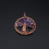 Life Tree Agate Stone Pendant for Jewelry Making Necklace