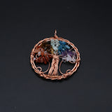 Life Tree Agate Stone Pendant for Jewelry Making Necklace