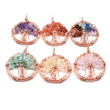 Life Tree Agate Stone Pendant for Jewelry Making Necklace