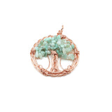 Life Tree Agate Stone Pendant for Jewelry Making Necklace