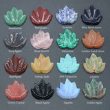 Maple Leaf Crystal Quartz Agate Chakra Stone Pendant for Jewelry Making