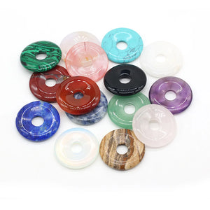 Natural Stone Pendants Agates Amethysts Opal Turquoises Charms Jewelry Making