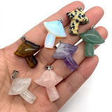 Natural Stone Pendants Opal Amethyst Crystal Quartz for DIY Jewelry Making