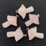 Natural Stone Pendants Opal Amethyst Crystal Quartz for DIY Jewelry Making
