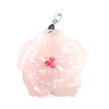 Natural Stone Plant Shape Crystal Agates Necklace Pendant 50mm