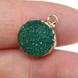 Natural Stone Pendants Crystal Cluster Gemstone Charm for Jewelry Making