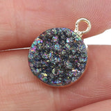 Natural Stone Pendants Crystal Cluster Gemstone Charm for Jewelry Making