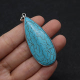 Teardrop Pine Stone Pendants for DIY Jewelry Making