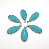 Teardrop Pine Stone Pendants for DIY Jewelry Making