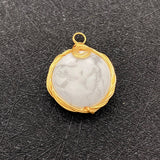 Natural Stone Pendants Turquoise Pink Crystal Malachite Charms Jewelry Making