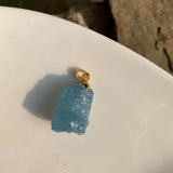 Aquamarine Stone Pendants for DIY Jewelry Making