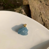 Aquamarine Stone Pendants for DIY Jewelry Making