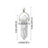 Natural Stone Prism Chakra Pendant with 7 Chakra Chain