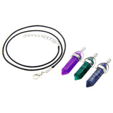 Natural Stone Prism Chakra Pendant with 7 Chakra Chain