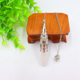 Pink Quartz Lapis Purple Crystal Pendulum Hexagonal Stone Dowsing