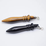 Natural Stone Pendulum for Dowsing Cone Purple Crystal