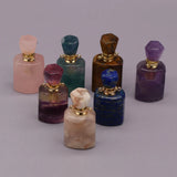 Natural Stone Perfume Bottle Pendant for DIY Necklace