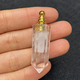 Natural Stone Perfume Bottle Pendant Essential Oil Diffuser Charm