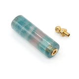 Fluorite Perfume Bottle Pendant for Jewelry Making