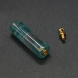 Fluorite Perfume Bottle Pendant for Jewelry Making