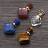 Stone Perfume Bottle Pendant for Jewelry Making