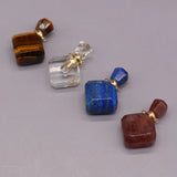 Stone Perfume Bottle Pendant for Jewelry Making