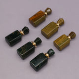 Natural Stone Perfume Bottle Pendant Indian Agates for Jewelry Making