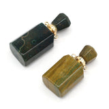 Natural Stone Perfume Bottle Pendant Indian Agates for Jewelry Making