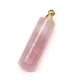 Natural Stone Perfume Bottle Pendant Reiki Healing Crystal Necklace