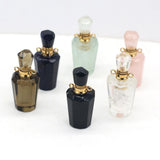 Natural Stone Perfume Bottle Pendant Semi-precious Charms 17x35mm