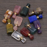 Natural Stone Perfume Bottle Pendant Lapis Lazuli/Indian Agates