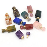 Natural Stone Perfume Bottle Pendant Lapis Lazuli/Indian Agates