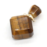 Natural Stone Perfume Bottle Pendant Lapis Lazuli Crystal Vial