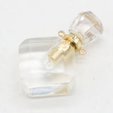 Natural Stone Perfume Bottle Pendant Lapis Lazuli Crystal Vial