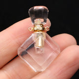 Natural Stone Perfume Bottle Pendant Lapis Lazuli Crystal Vial