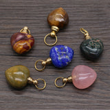 Stone Perfume Bottle Pendants Crystal Charms for DIY Jewelry Making