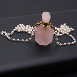 Stone Perfume Bottle Pendants Mix + Free Chains