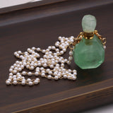 Stone Perfume Bottle Pendants Mix + Free Chains