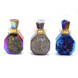 Stone Perfume Bottle Pendant Essential Oil Diffuser Charm
