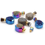Stone Perfume Bottle Pendant Essential Oil Diffuser Charm