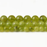 Peridot Round Beads 6/8/10mm Olivine Spacer Beads 15 Inch
